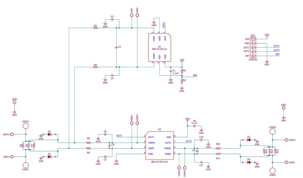 原理图 - ROHM Semiconductor BD14210G-EVK-001评估板
